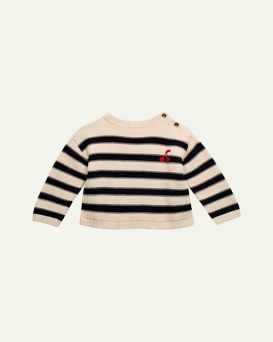 Girl's Ereni Striped Sweater, Size 4-14